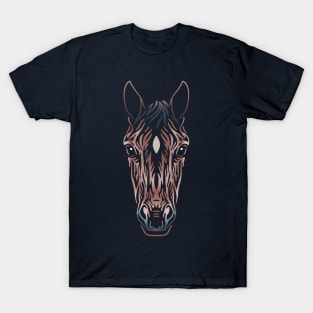 Horse Head Tattoo Illustration T-Shirt